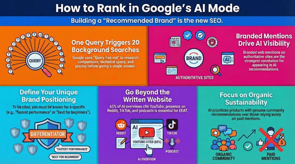 Decoding Google’s AI mode: how to get recommended